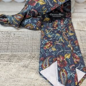 Dior Men's Floral Tie - Multicolor